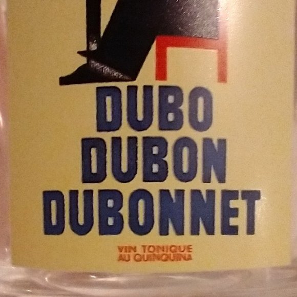 Dubo Dubon Dubonnet Glass Tumbler - Numbered - Picture 2 of 2